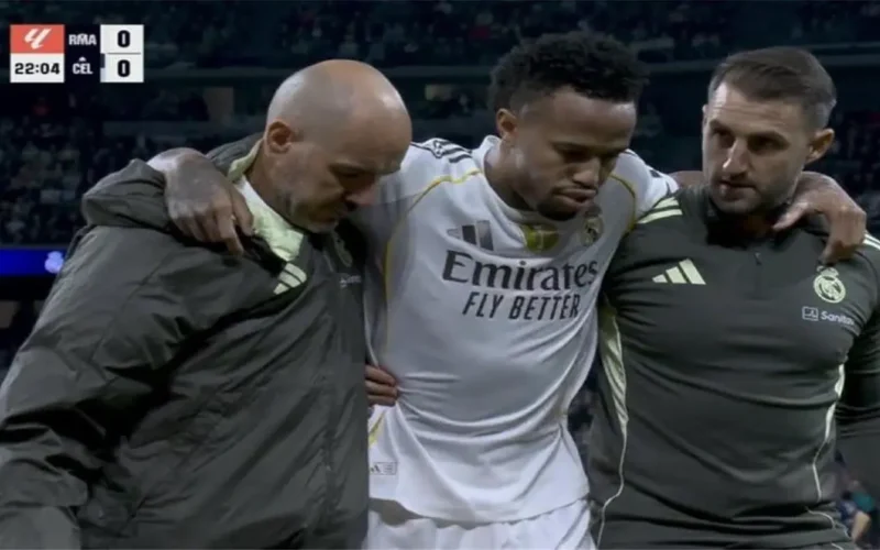 ريال مدريد يفصح عن إصابة ميليتاو أمام سيلتا فيجو وأسابيع الغياب